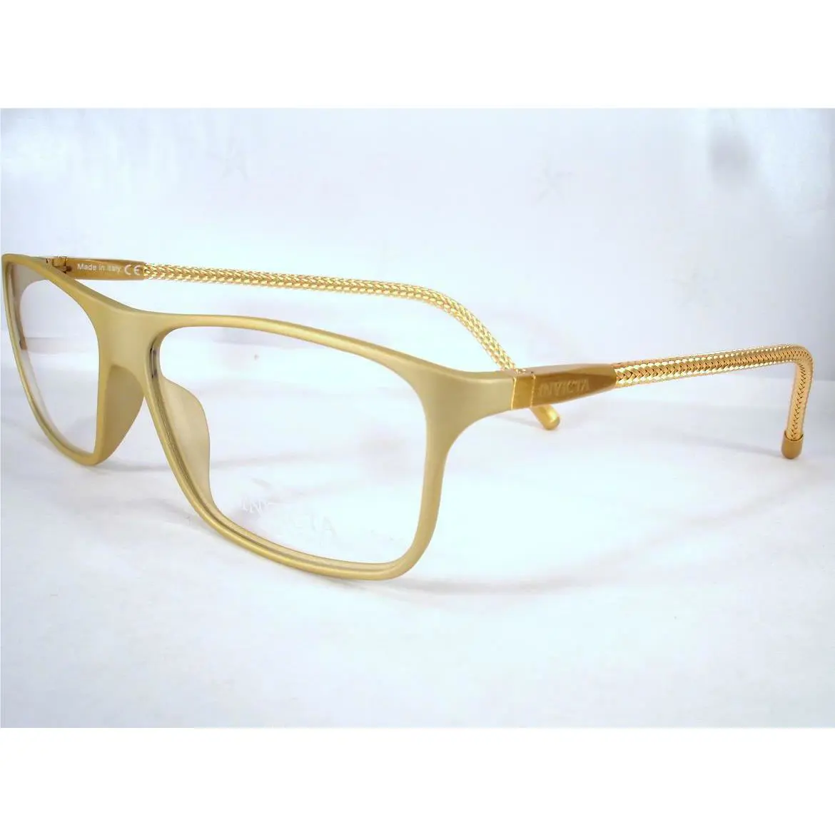 Invicta IPEW019-18 Tan Gold Women Eyeglasses Optical Italy Designer Ladies