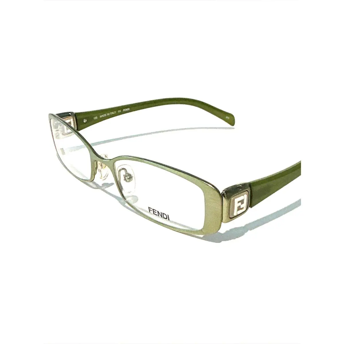 Fendi Eyeglasses F901 901 Green 317 50-18-135 W/case