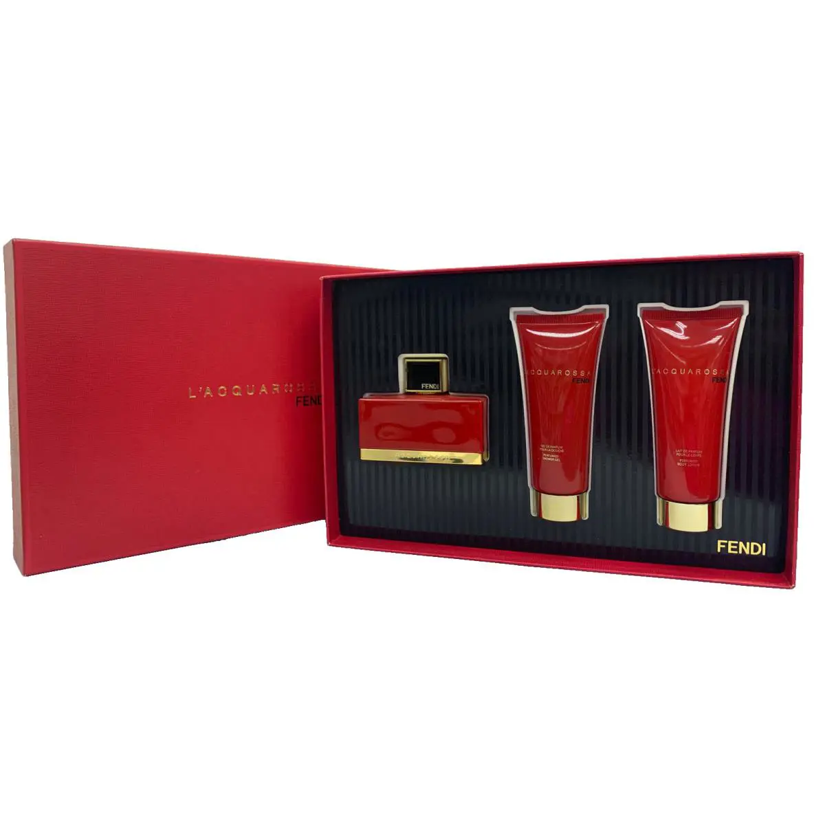 Fendi L`acquarossa Gift Set Edp 75ml/ Perfumed Body Lotion 75ml/PSGel 75ML