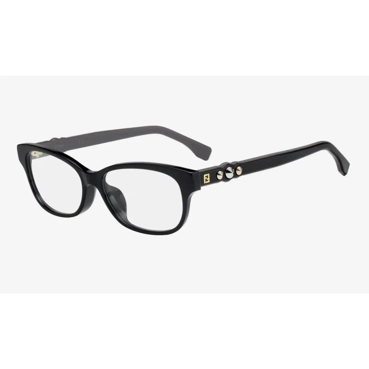 Fendi Women`s Eyeglasses Frame - FF 0281/F 807 - Shiny Black 52-15-145