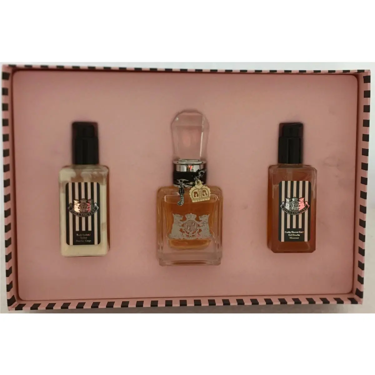 Juicy Couture Gift Set For Women 1.7oz+3.4oz Body Sorbet+3.4oz Shower Gel
