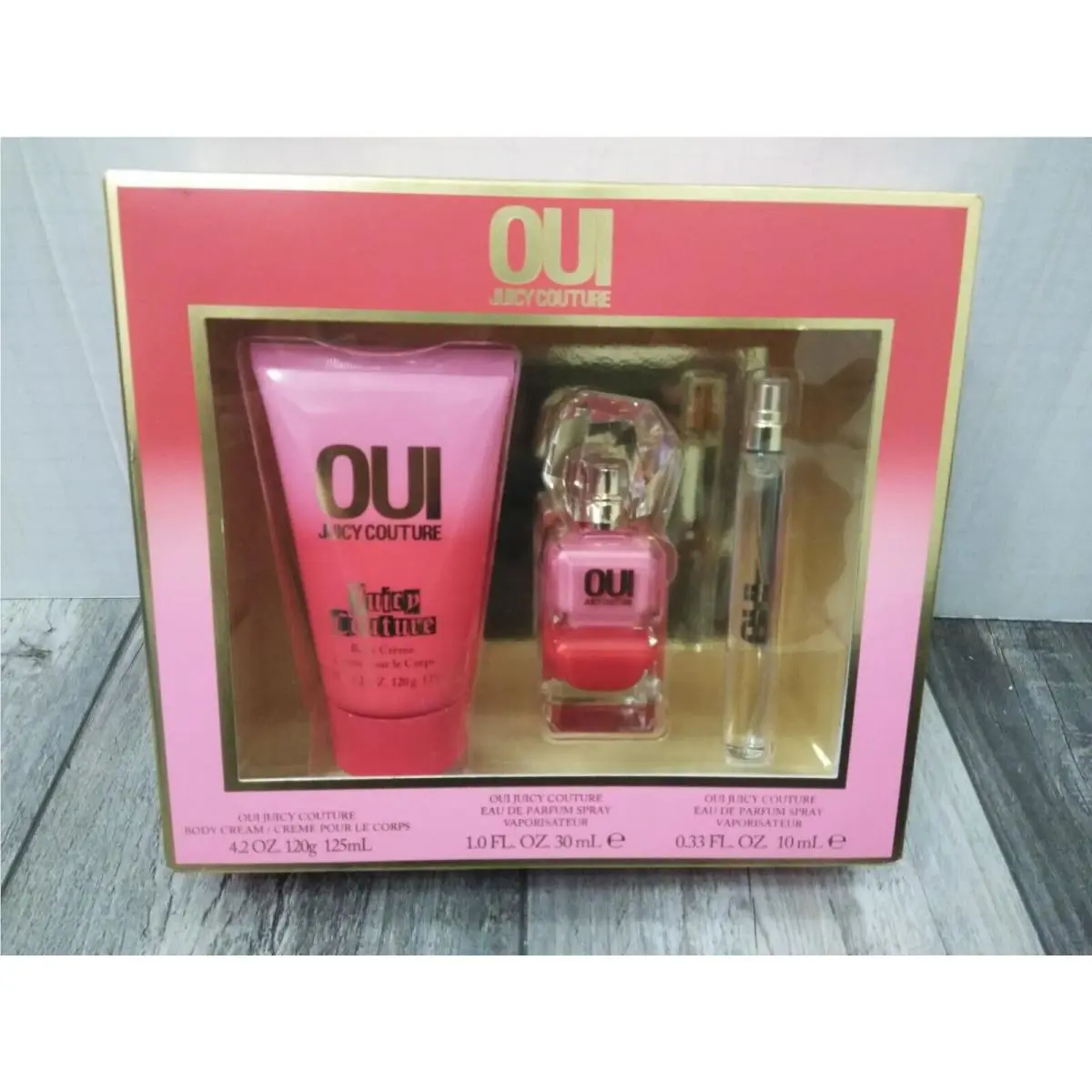 Oui by Juicy Couture 3 Piece Women’s Gift Set Perfume Lotion Body Cream