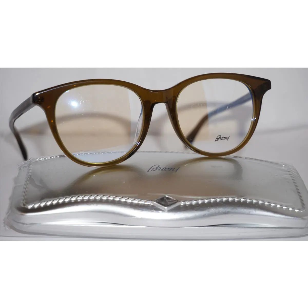 Eyeglasses Brown Transparent BR00320OA 003 51 19 150 by Brioni