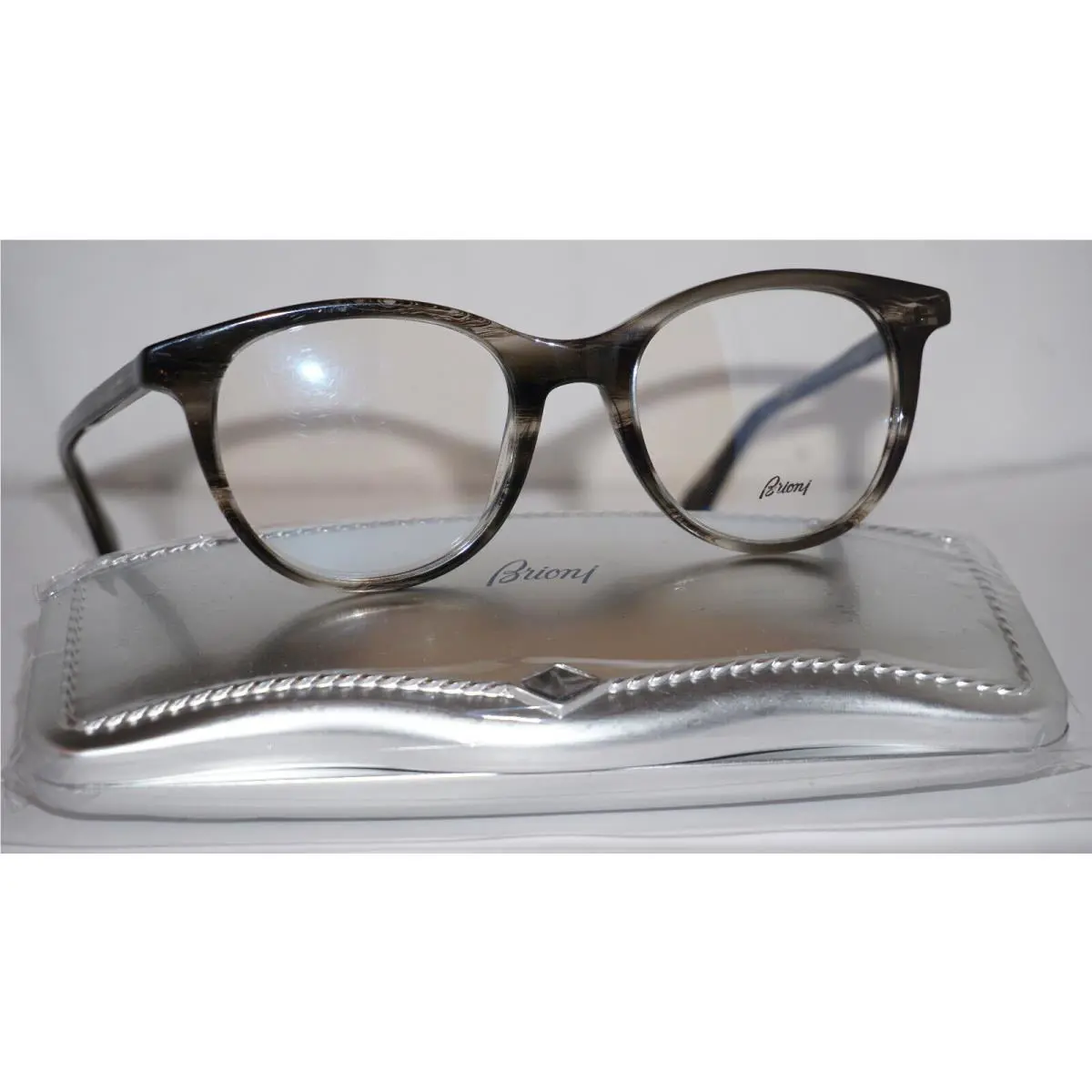 Eyeglasses Grey Havana Transparent BR0032O 004 49 20 145 by Brioni