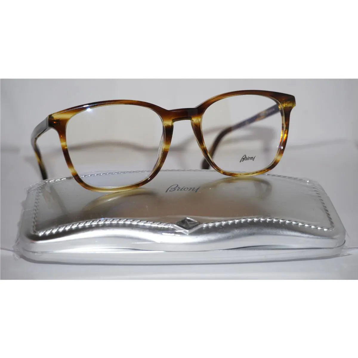 Eyeglasses Havana Transparent BR0033O 003 52 20 145 by Brioni