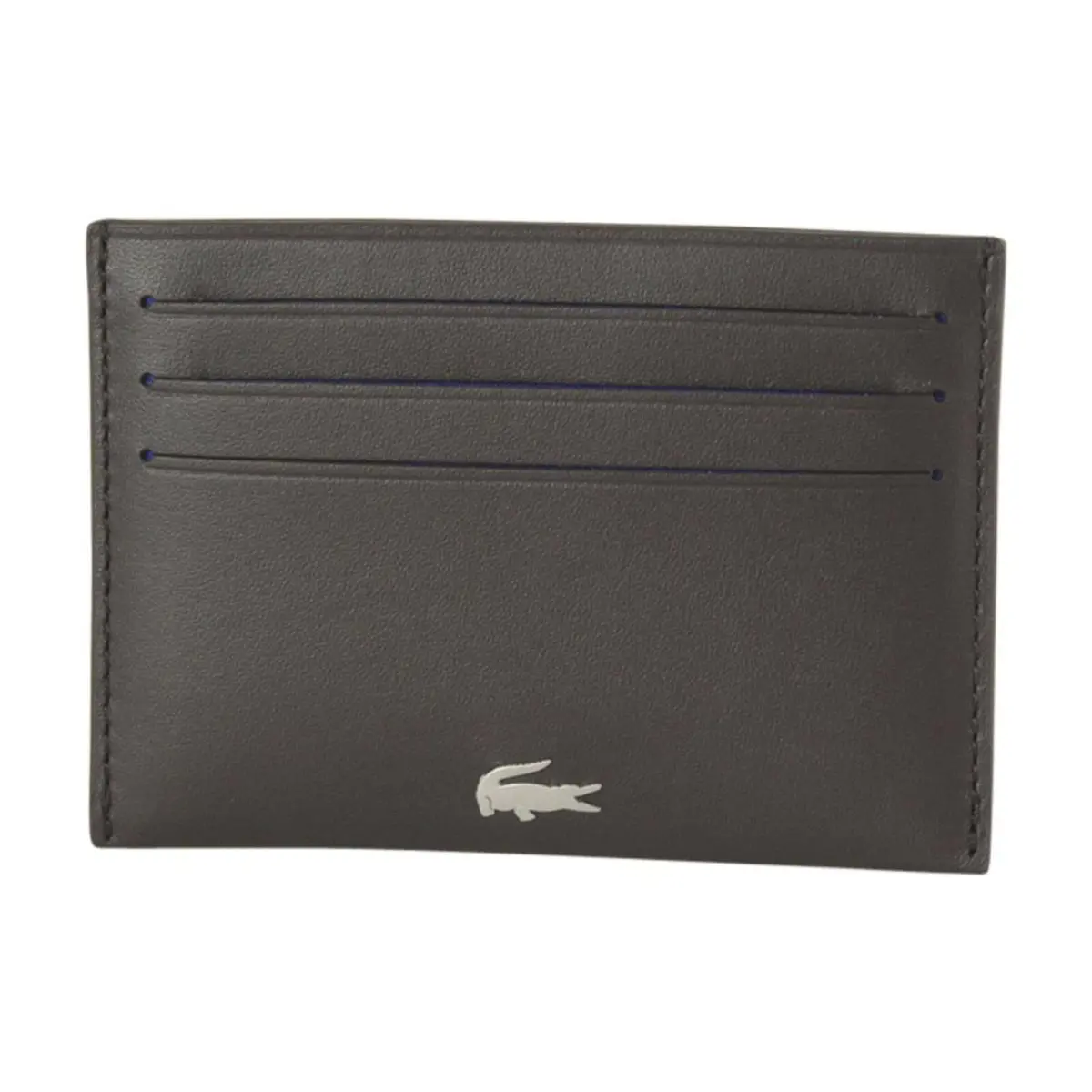 Men`s Fitzgerald Dark Brown Leather Card Holder Wallet by Lacoste