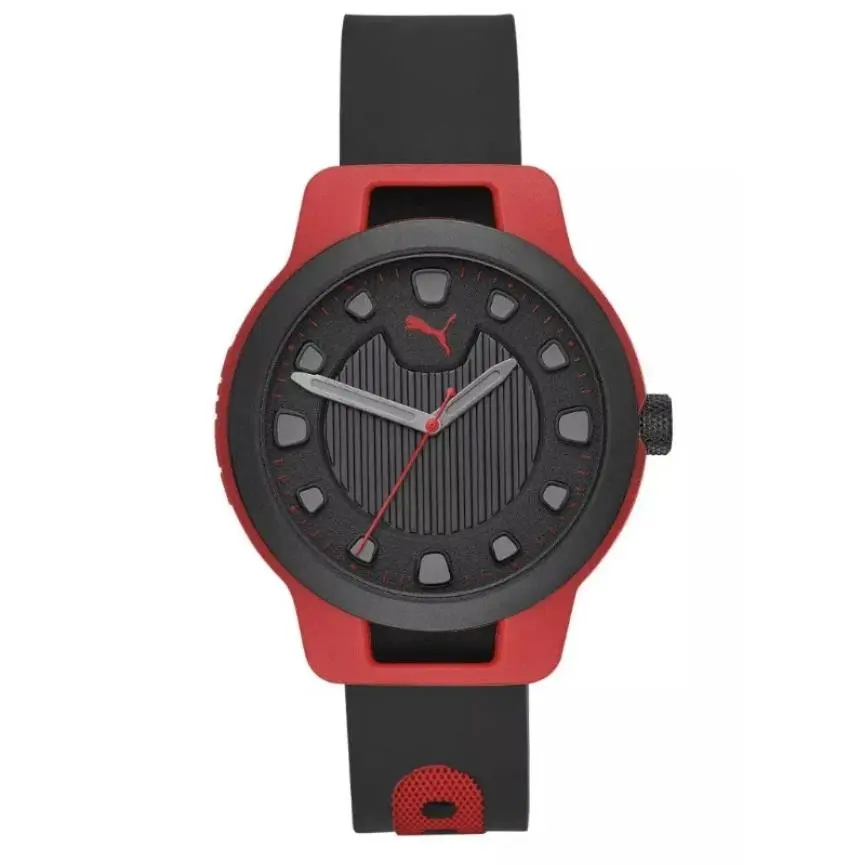 Puma Reset Men`s P5001 Red Silicone Quartz Fashion Watch