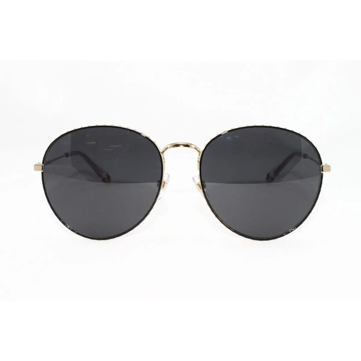 Givenchy Women`s Sunglasses Round GV7089S J5G Gold 60mm Gray Lens