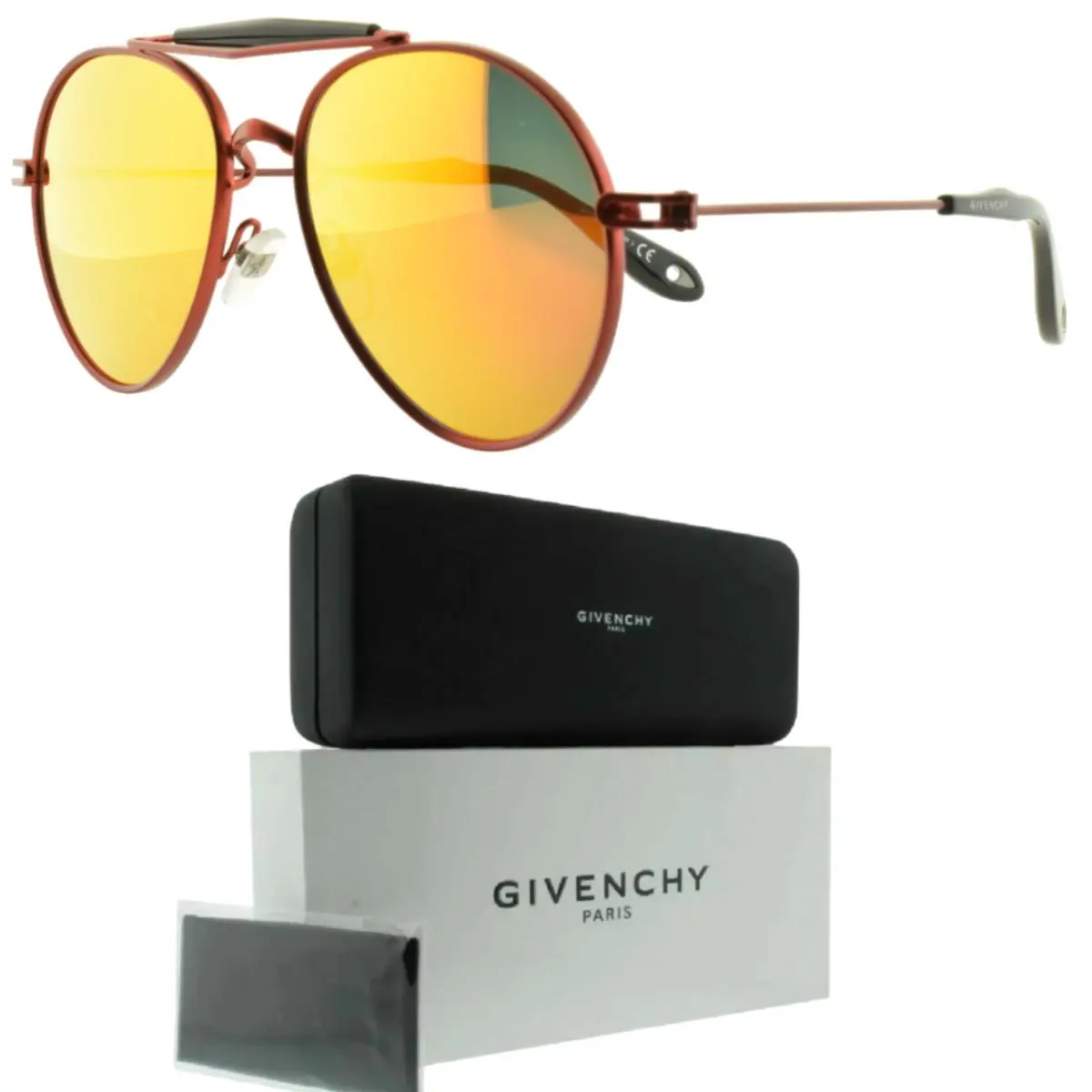 Givenchy Givechny GV 7012/S Ovf Red Pilot Full Rim Unisex Sunglasses