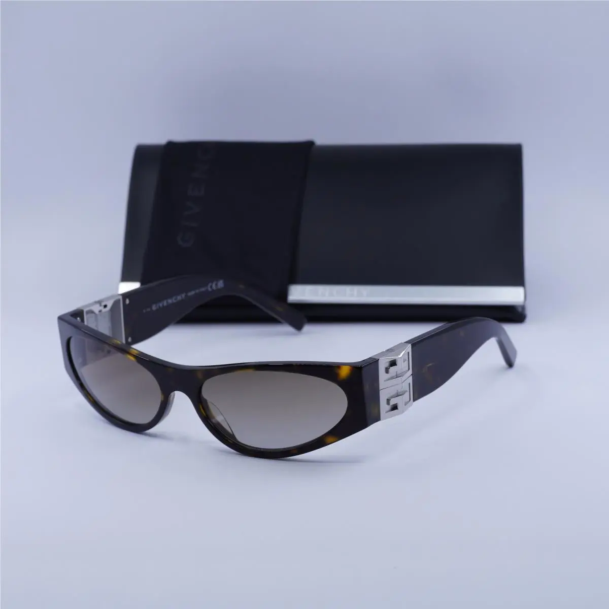 Givenchy GV40055I 52F Shiny Dark Havana/brown 58-16-125 Sunglasses