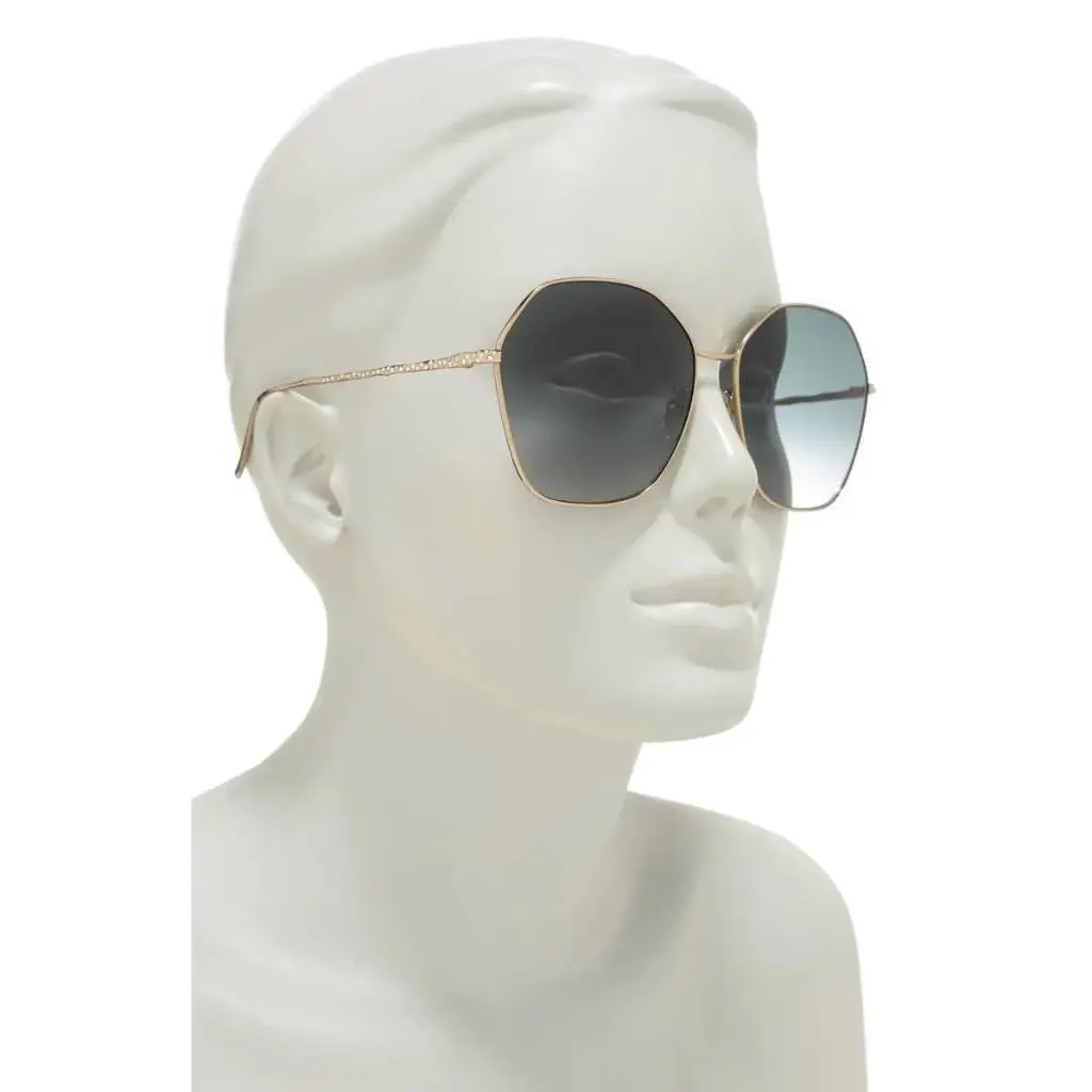Givenchy 63mm Gradient Round Sunglasses in Gold/grey Style GV 7171/G/S - Frame: Gold, Lens: Gray