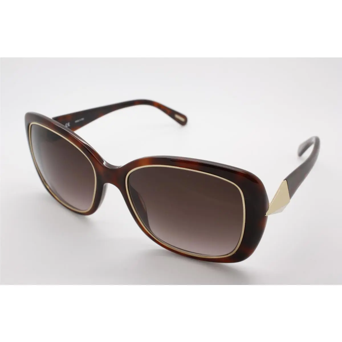 Givenchy SGV829 Shiny Dark Havana 09XK Women`s Sunglasses Size 54mm UV