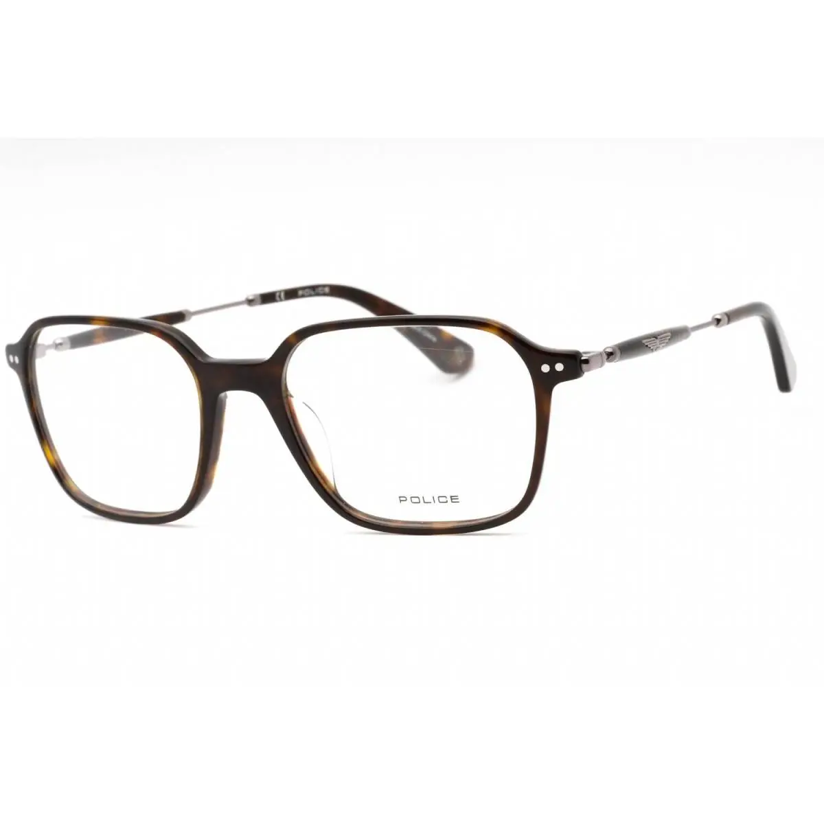 Police VPLE98 0722 Eyeglasses Dark Tortoise Frame 52mm