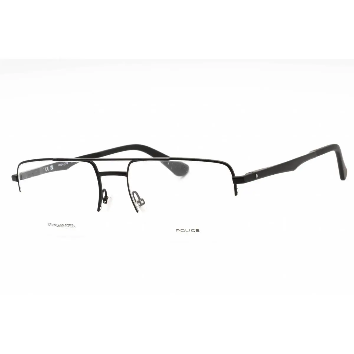 Police VPLG71M 0531 Eyeglasses Semi Matte Black Frame 55mm
