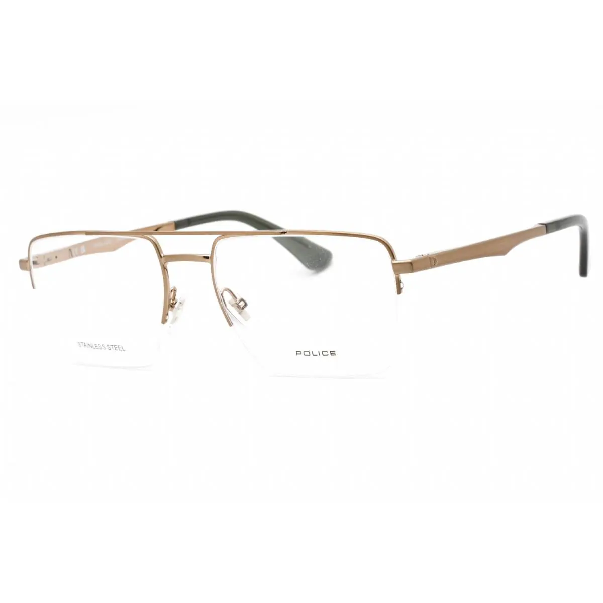 VPLG71M 0F68 Eyeglasses Shiny Glossed Bronze Frame 55mm by Police