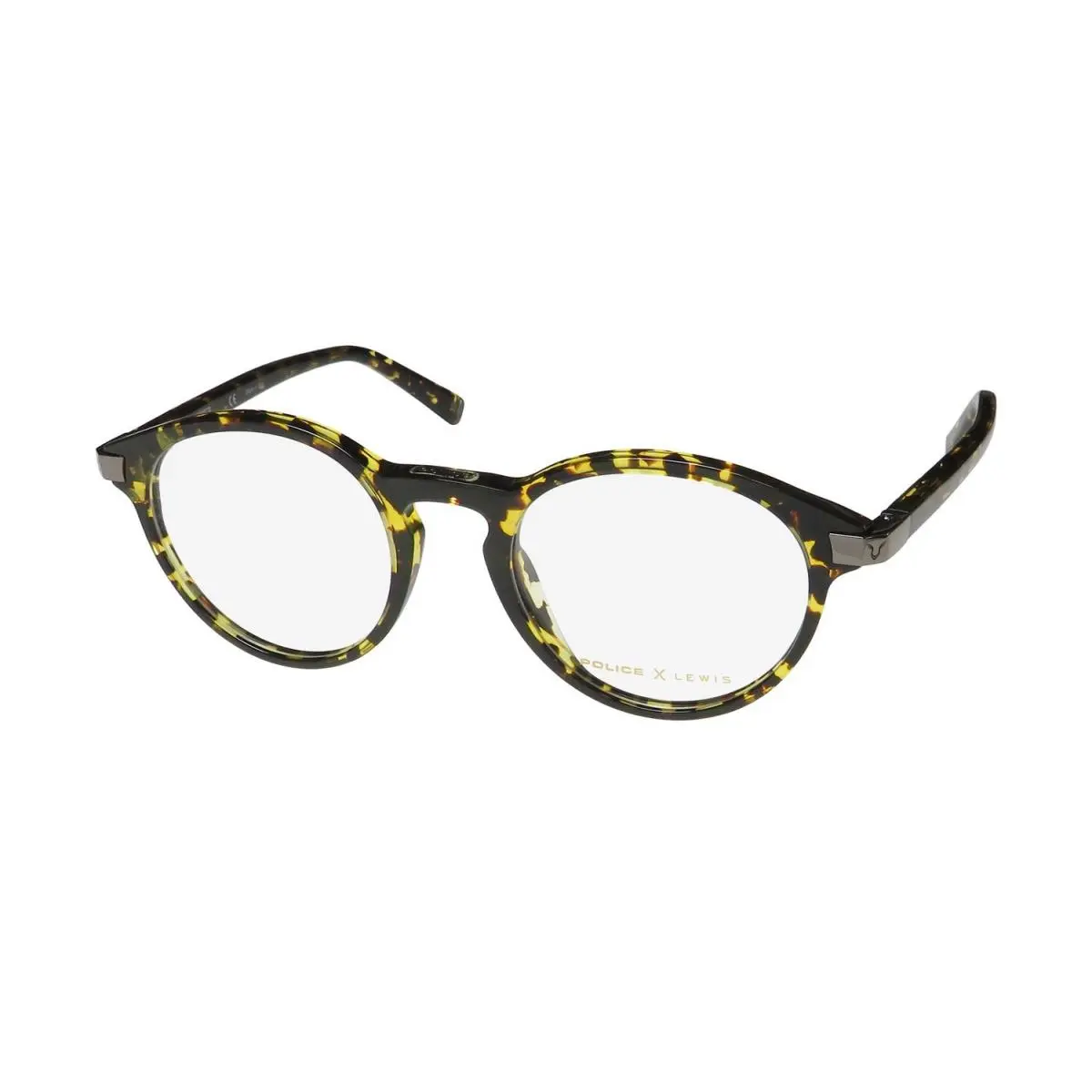 Police Lewis Hamilton 25 VPLC53 Eyeglass Frame Plastic India Oval Tortoise