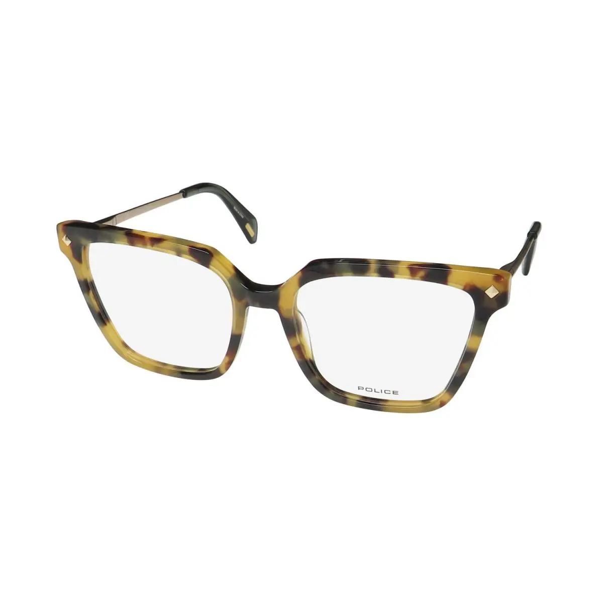 Police VPLD26 Stagedive 8 Eyeglass Frame 0777 Full-rim Tortoise Plastic