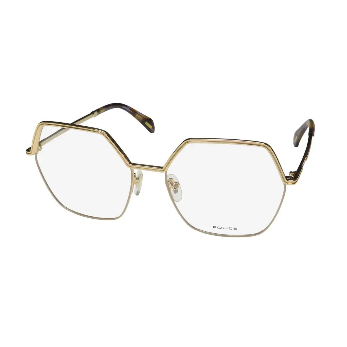 Police VPLD27 Dreamline 1 Glasses Geometric Full-rim 56-17-135 Womens Metal