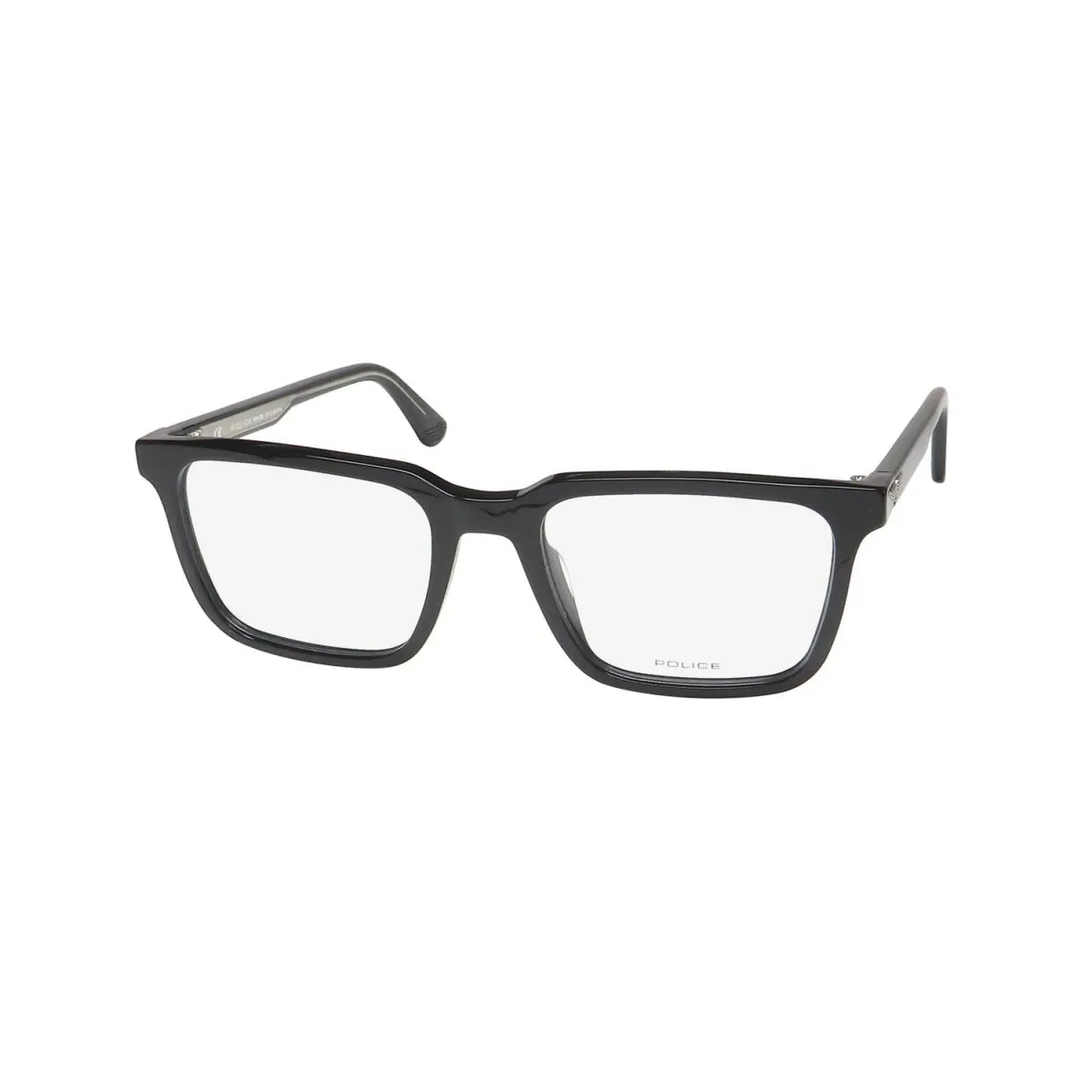 Police VPLF76 Eyewear 0700 53-19-145 Plastic Black Square Full-rim Mens