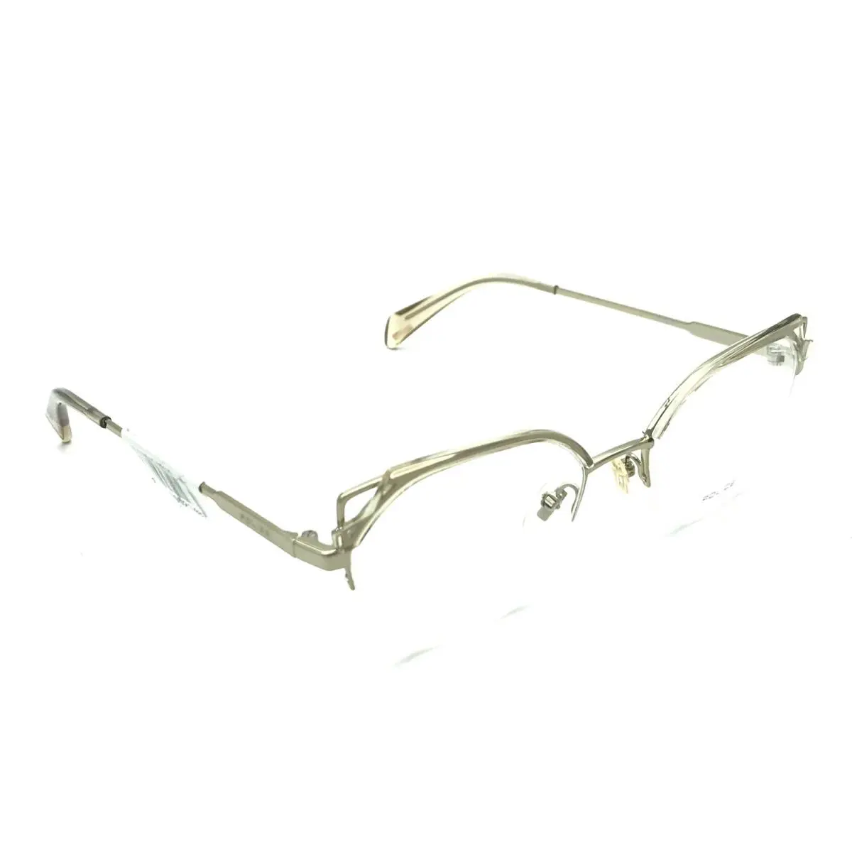 Police Zephirus 2 Vpl A04 08FF Women`s Gold Half Rim Eyeglasses 52-18 140