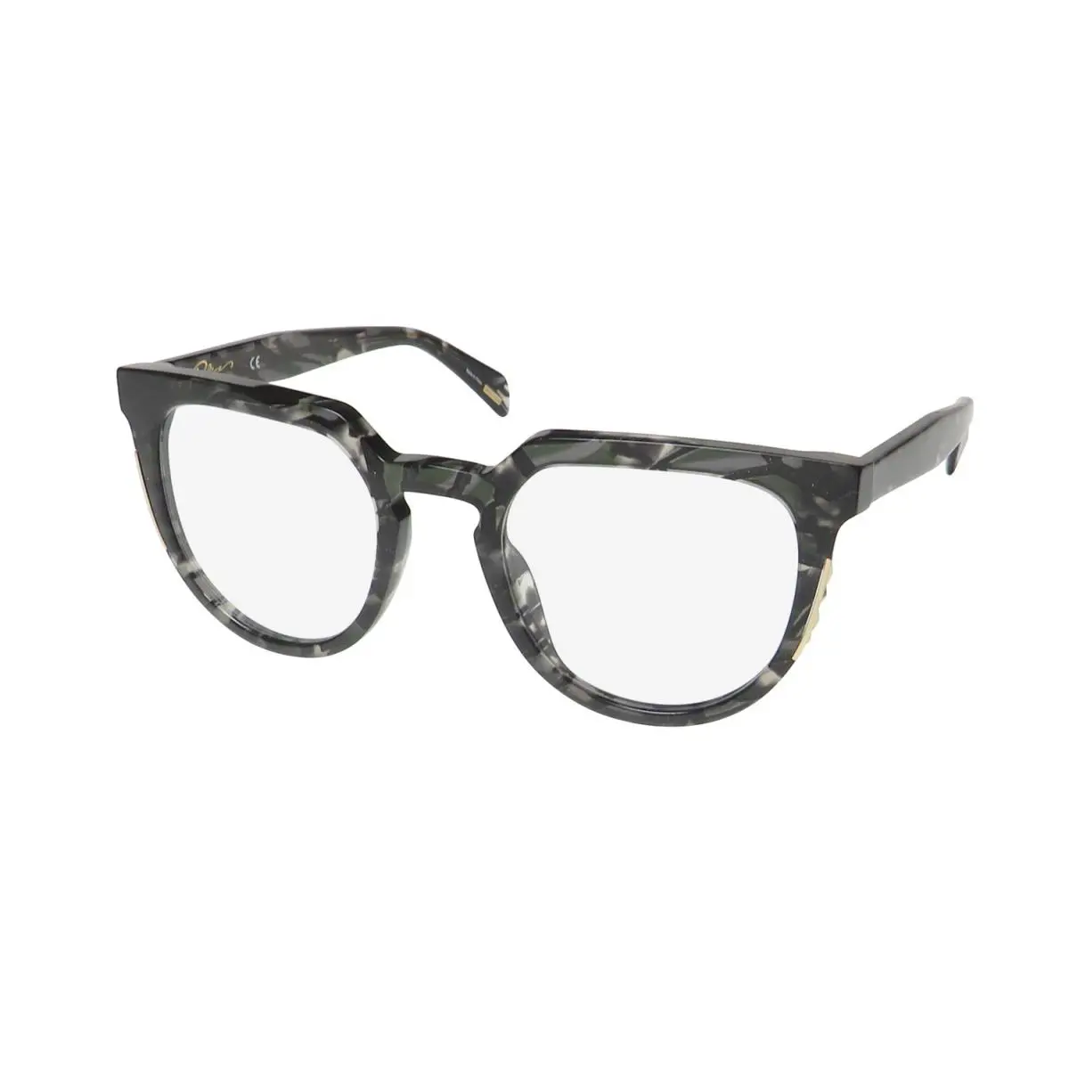 Police SPLD34 Eyewear Full-rim 51-22-140 09GC Gray Plastic Womens Square