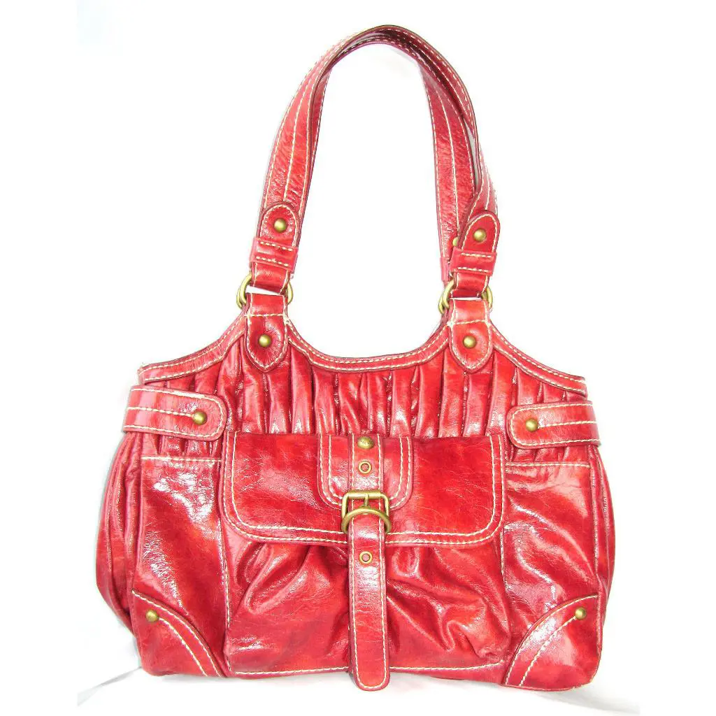 Red  Red Triple Crown Closer Tote Satchel Hand Bag by Marc Ecko