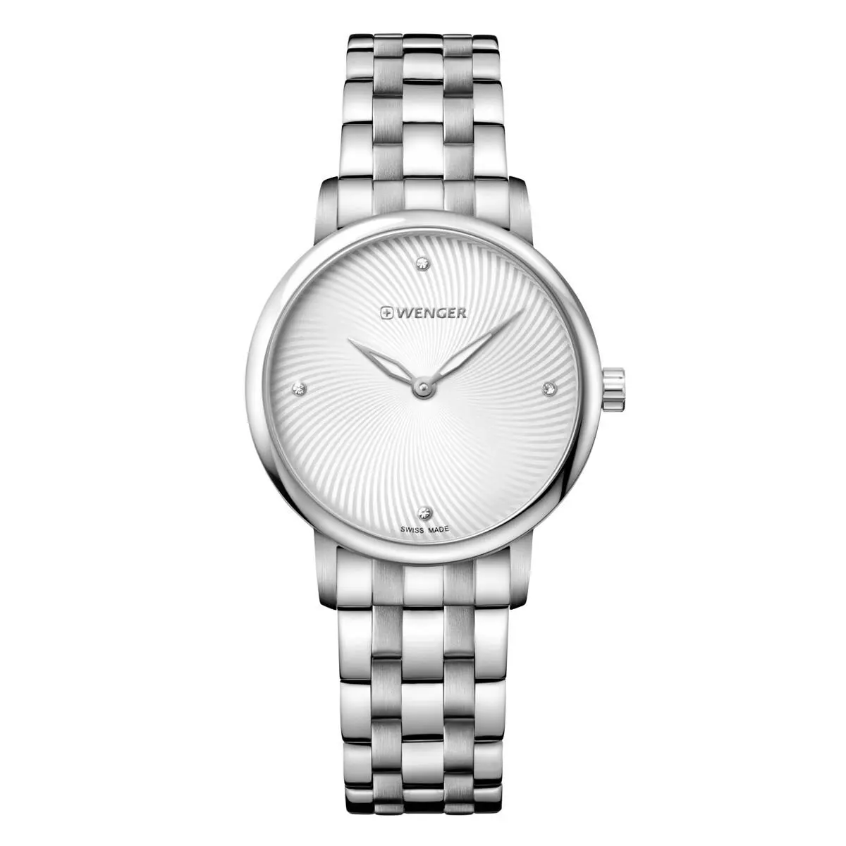 Wenger Urban Donnissima Women`s Watch Steel Bracelet Silver Dial 01.1721.109