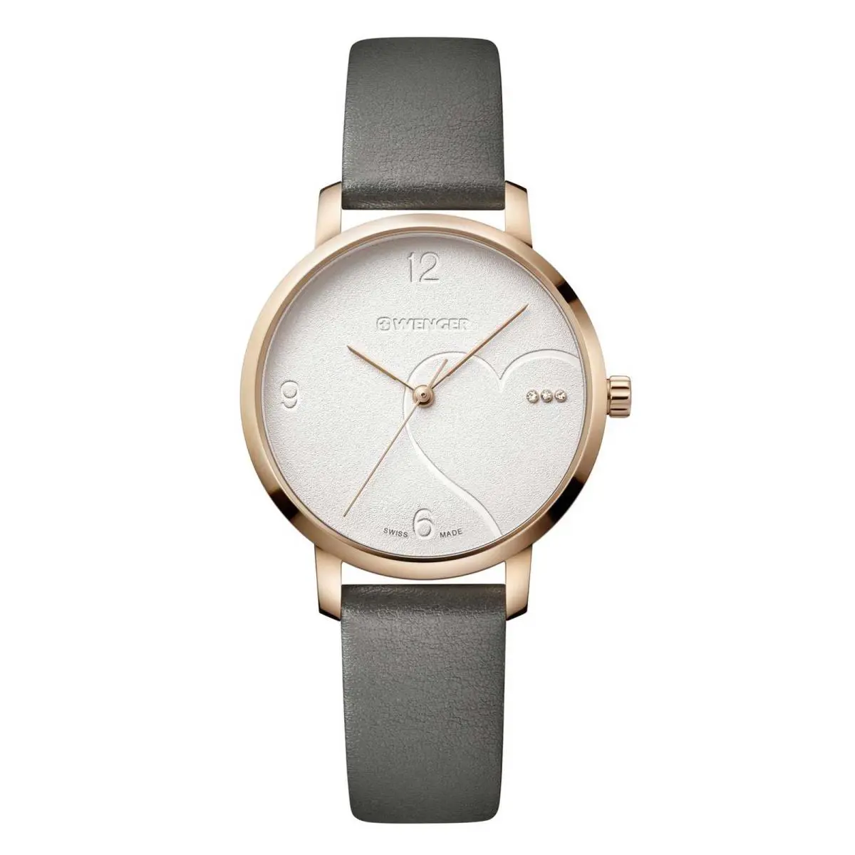Women`s Watch Metropolitan Donnissima White Dial Grey Strap 01.1731.111 by Wenger