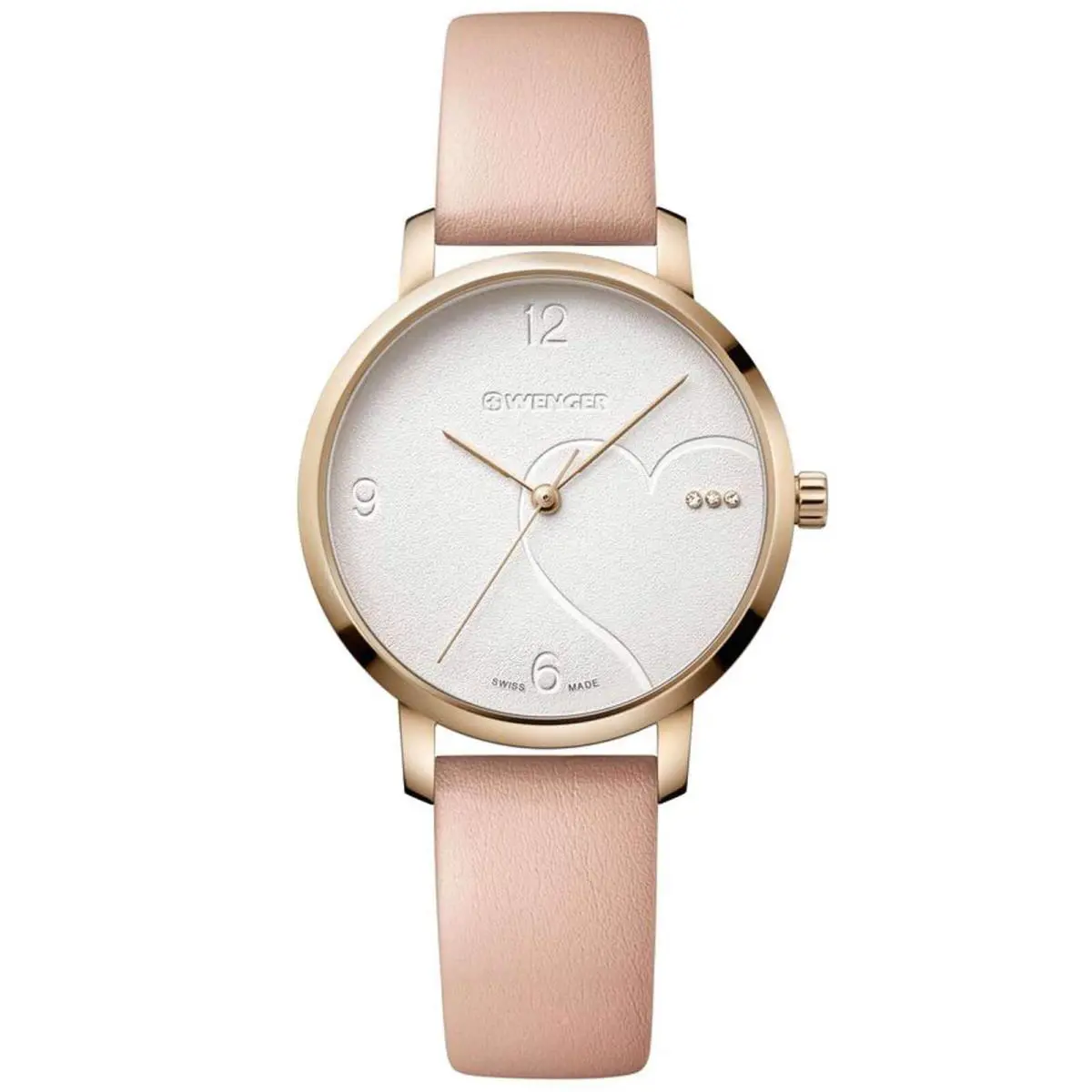 Women`s Watch Metropolitan Donnissima White Dial Pink Strap 01.1731.110 by Wenger