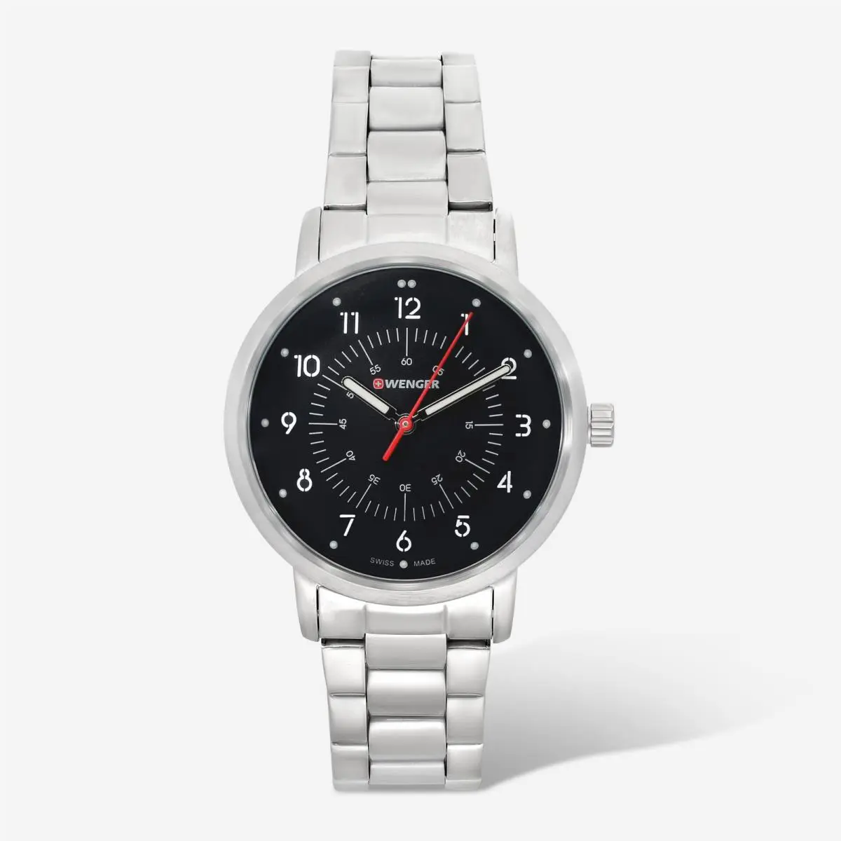 Wenger Swiss Army Ladies 01.1621.114 Avenue Black Dial Watch 35 mm