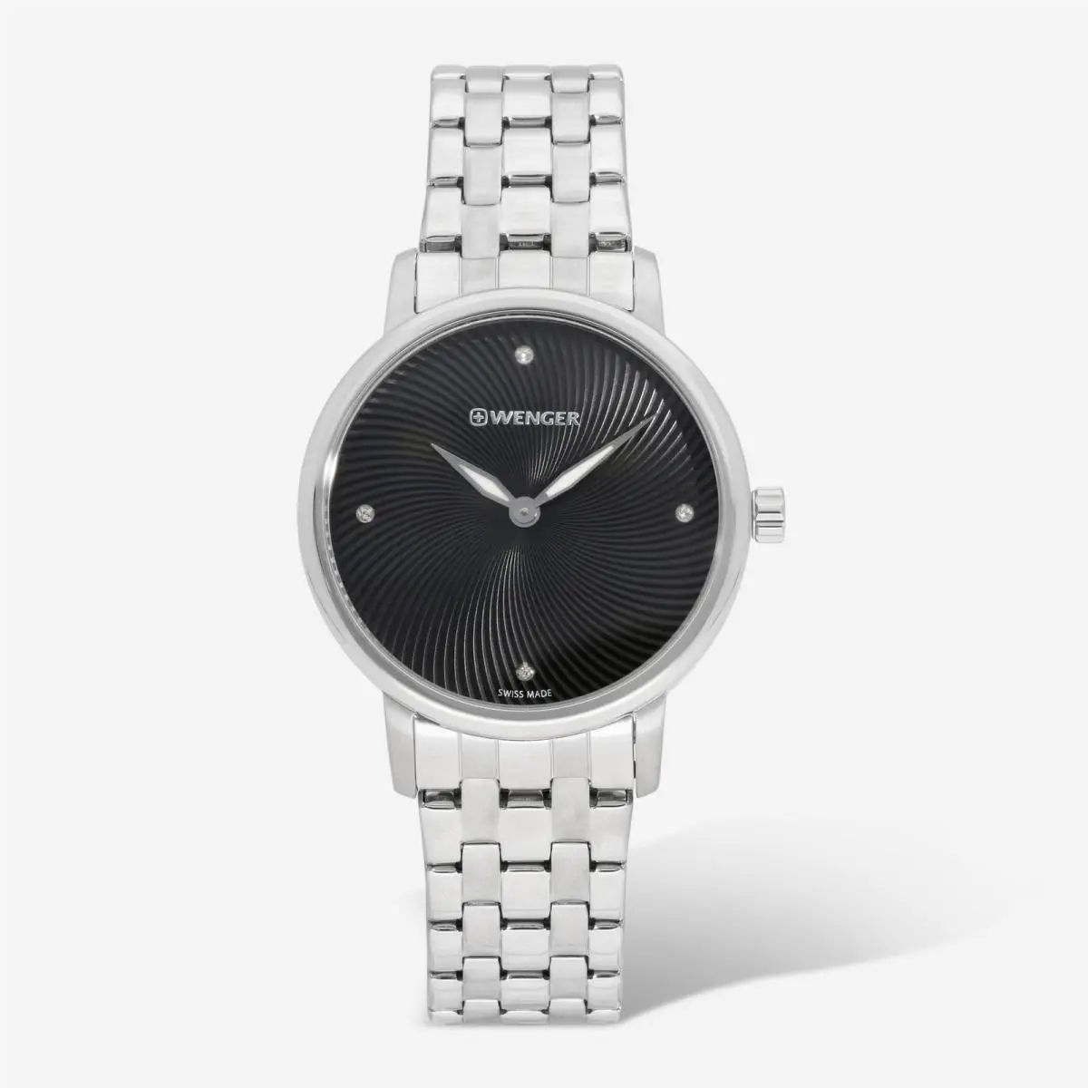 Wenger Swiss Army Ladies 01.1721.105 Urban Donnissima Black Dial Watch 35 mm$245