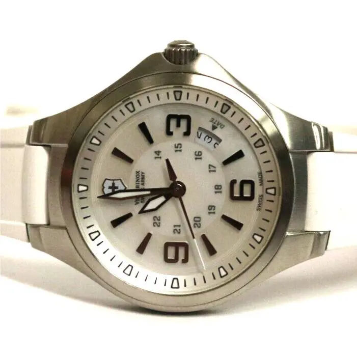 Swiss Army Wenger Base Camp Watch Stainless White Mother of Pearl Dial 32mm
