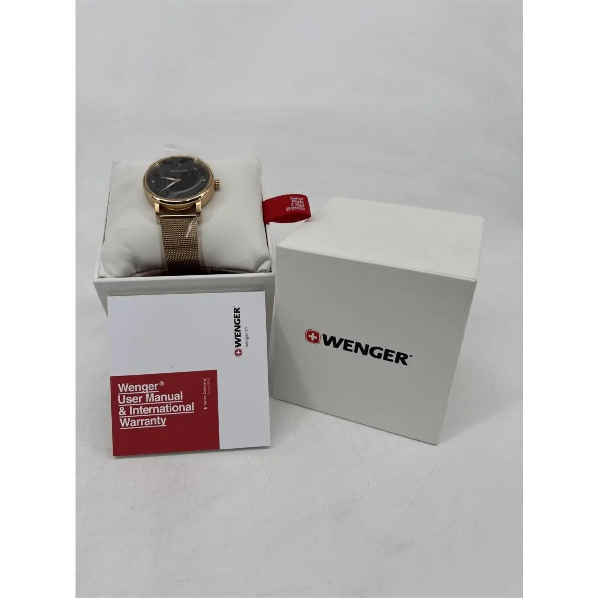 Wenger 01.1721.102 Women`s Urban Donnissima Gold-tone Mesh Strap Watch