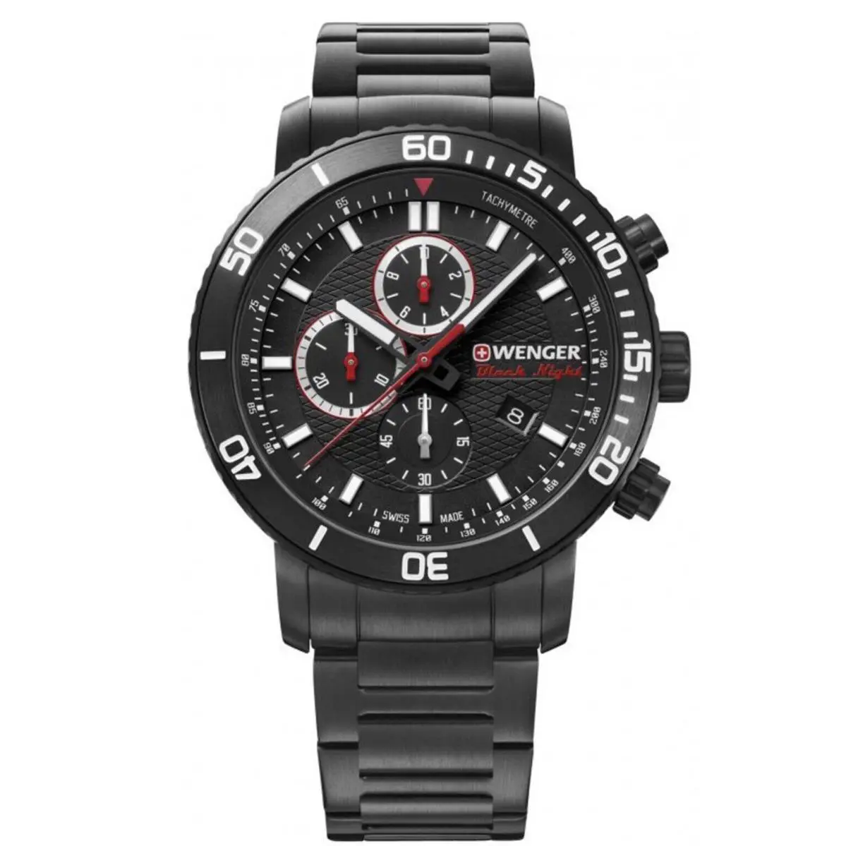 Wenger 01.1843.110 Roadster Black Night Chrono 45mm 10ATM