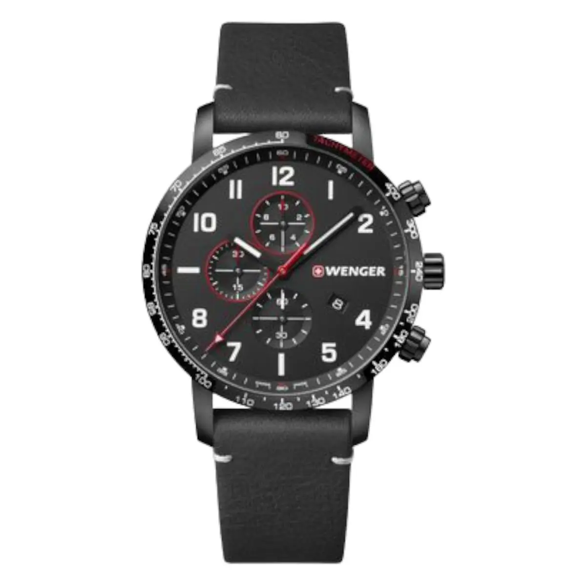 Swiss Army Men`s 01.1543.106 Attitude Chrono Black Dial Watch 44mm by Wenger