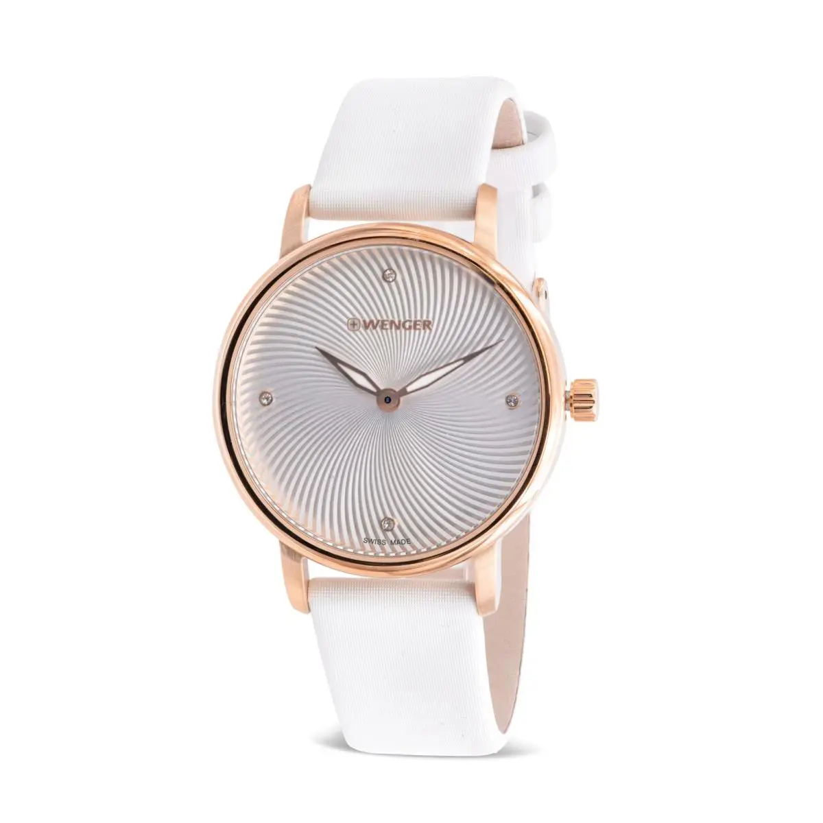 Urban Donnissima White Satin Ladies Watch by Wenger