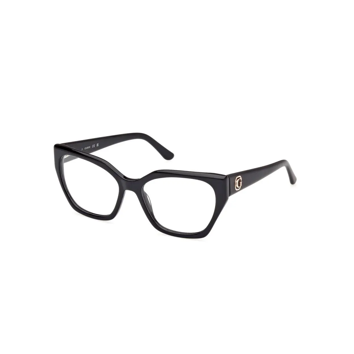 Guess GU 50112 GU50112 Shiny Black Matte Black 001 Eyeglasses - Frame: shiny-black-matte-black
