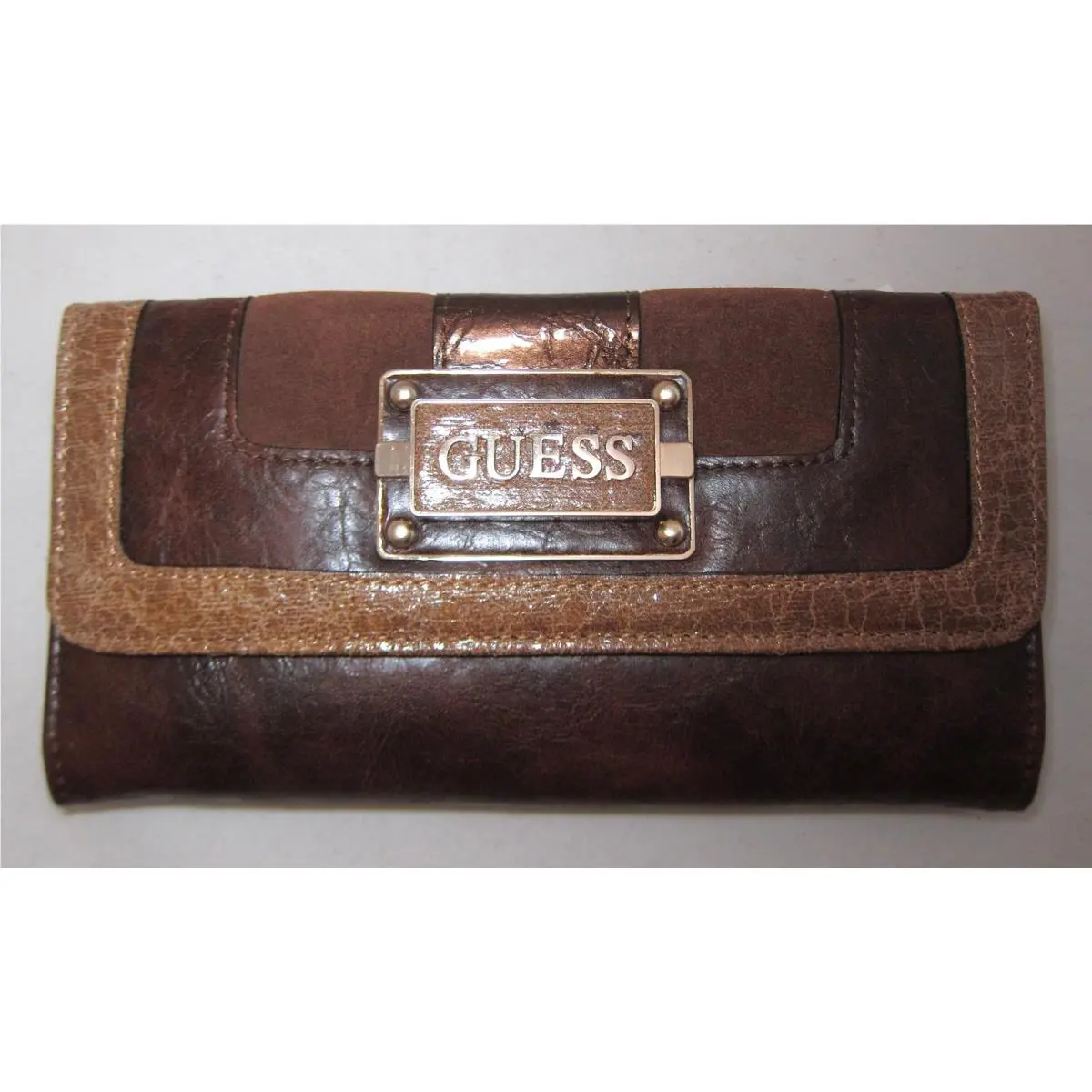 Guess by Marciano Angie Logo Purse Wallet Large Brown