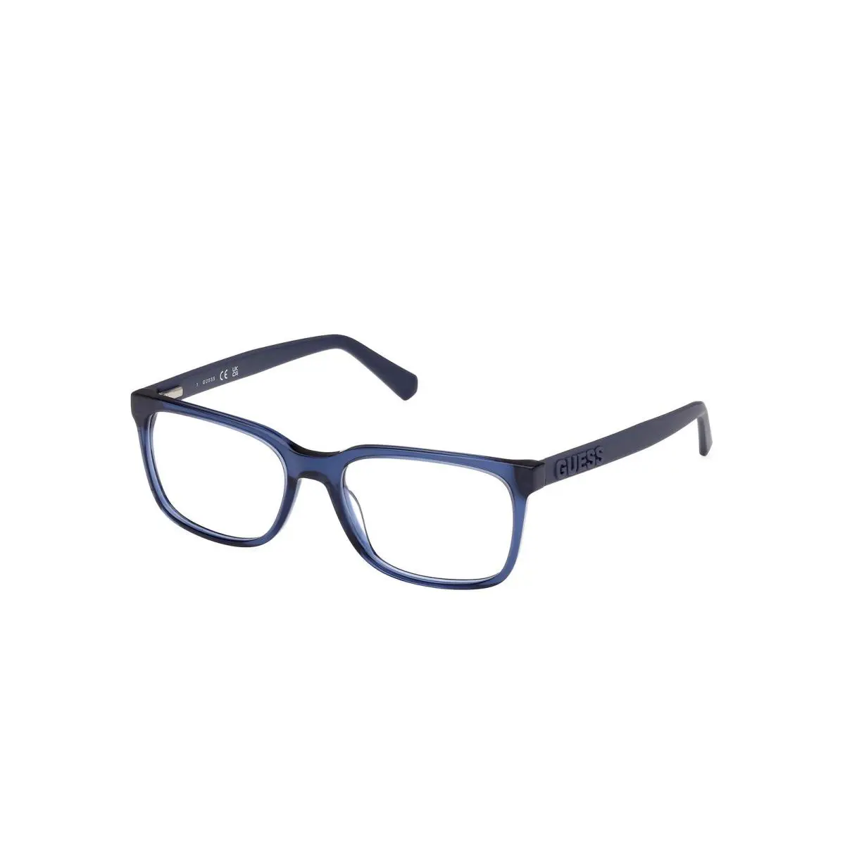 Guess GU 50187 GU50187 Shiny Blue Matte Blue 090 Eyeglasses