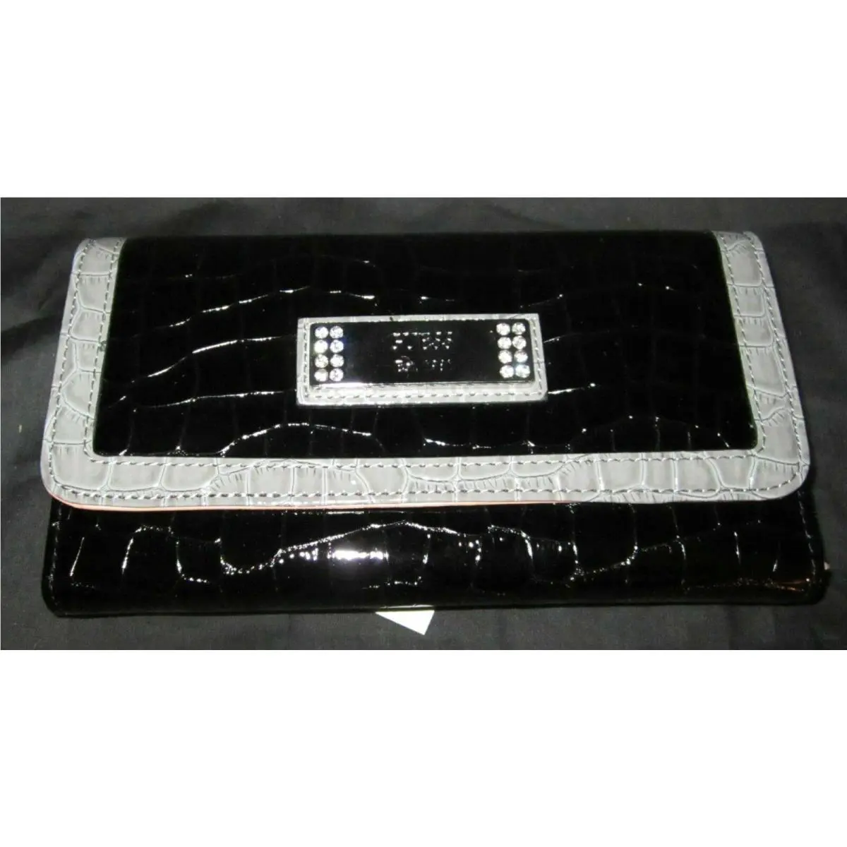 Checkbook Wallet Women u Pick Slg Color and Style Larissa SLG - Black Multi by Guess