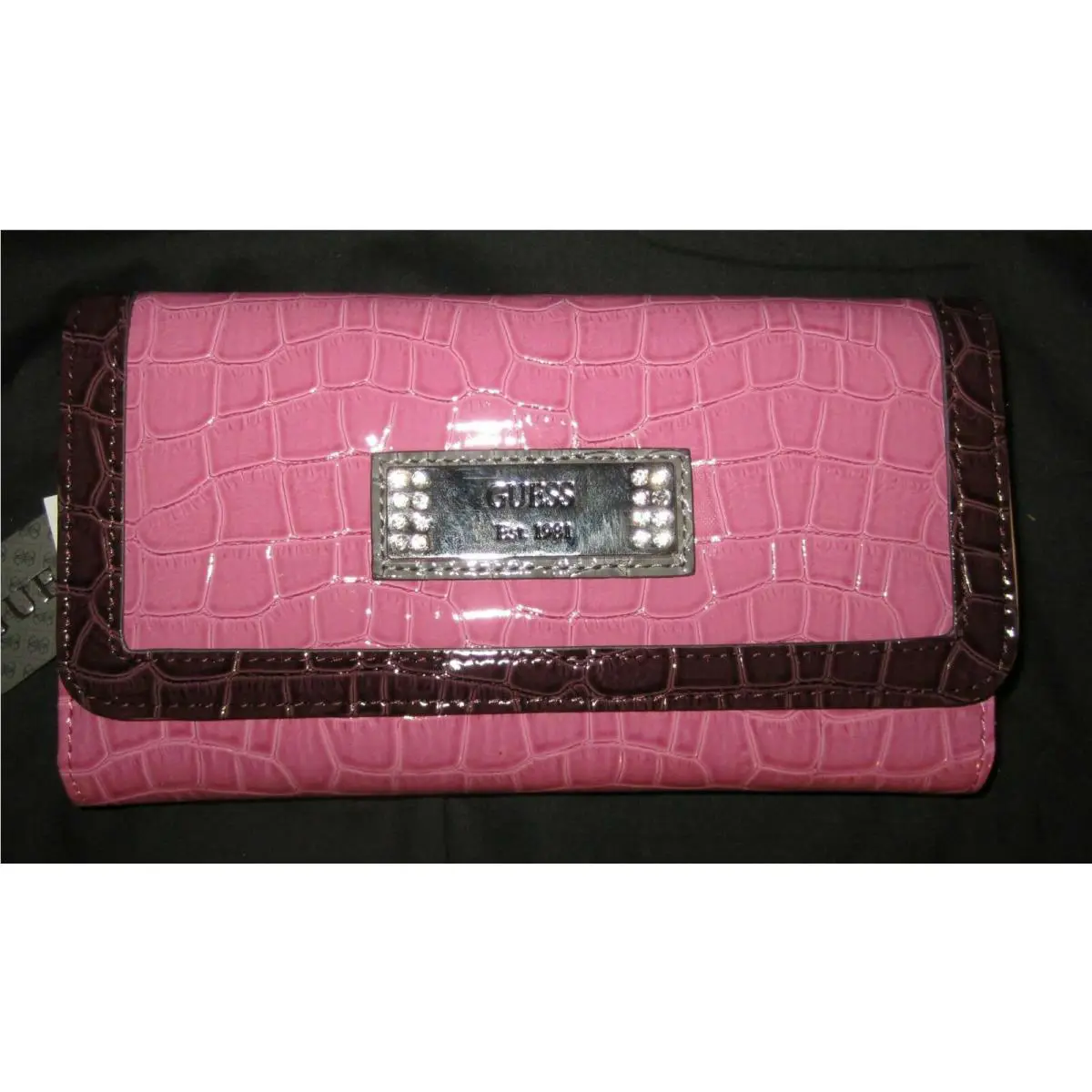 Checkbook Wallet Women u Pick Slg Color and Style Larissa SLG - Rose Multi by Guess