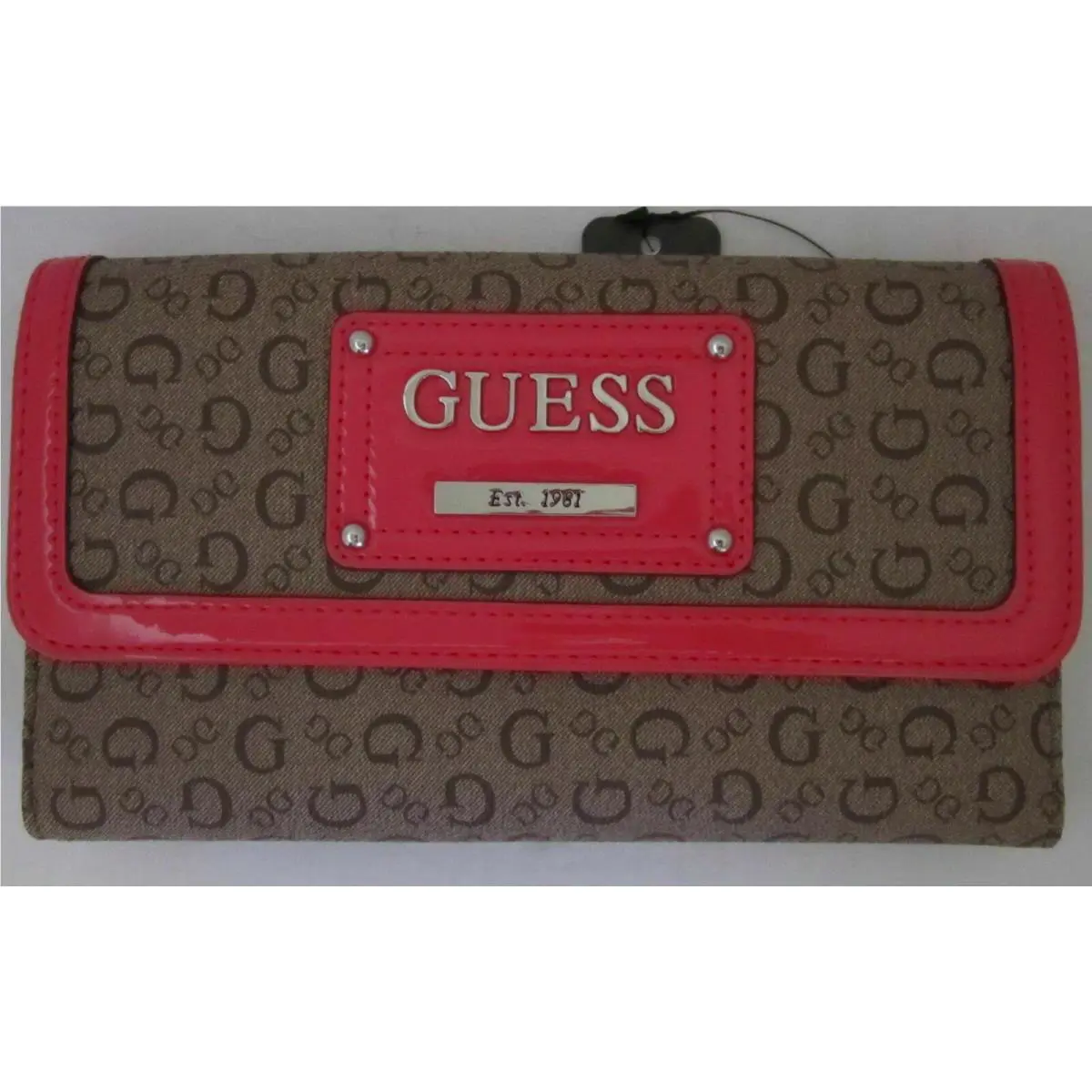 Checkbook Wallet Women u Pick Slg Color and Style Proposal SLG - Coral by Guess