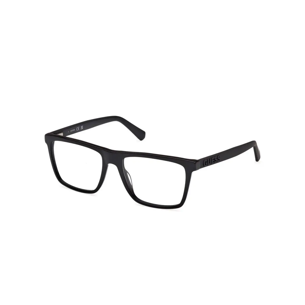 Guess GU 50186 GU50186 Shiny Black Matte Black 001 Eyeglasses eyesize 55