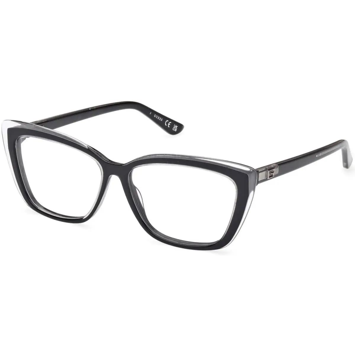 Guess GU 2977 GU2977 Black Crystal Black Crystal 005 Eyeglasses - Frame: black-crystal-black-crystal