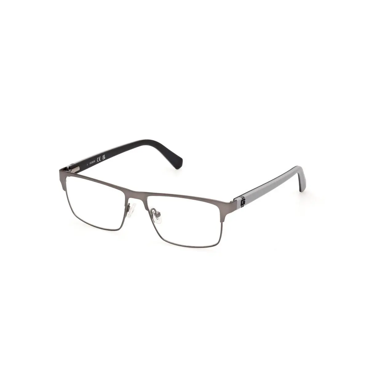 Guess GU 50131 GU50131 Matte Gunmetal Matte Blue 009 Eyeglasses eyesize 55