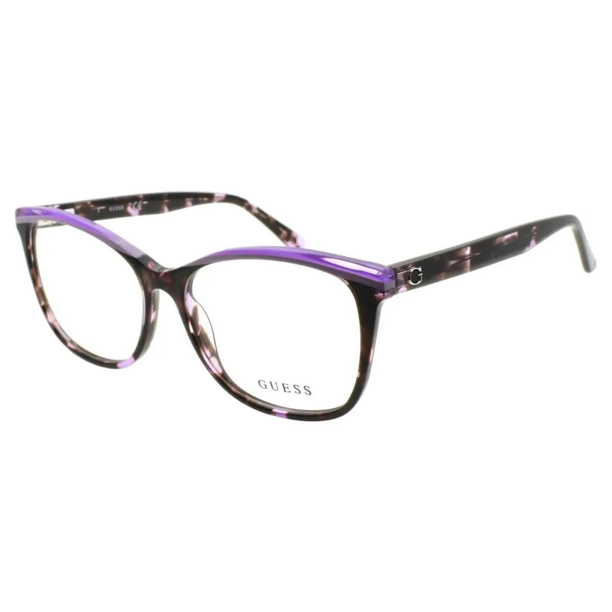Guess GU2723 083 Women`s Eyeglasses Frames Acetate 54-15-140 Violet Tortoise - Frame: Violet
