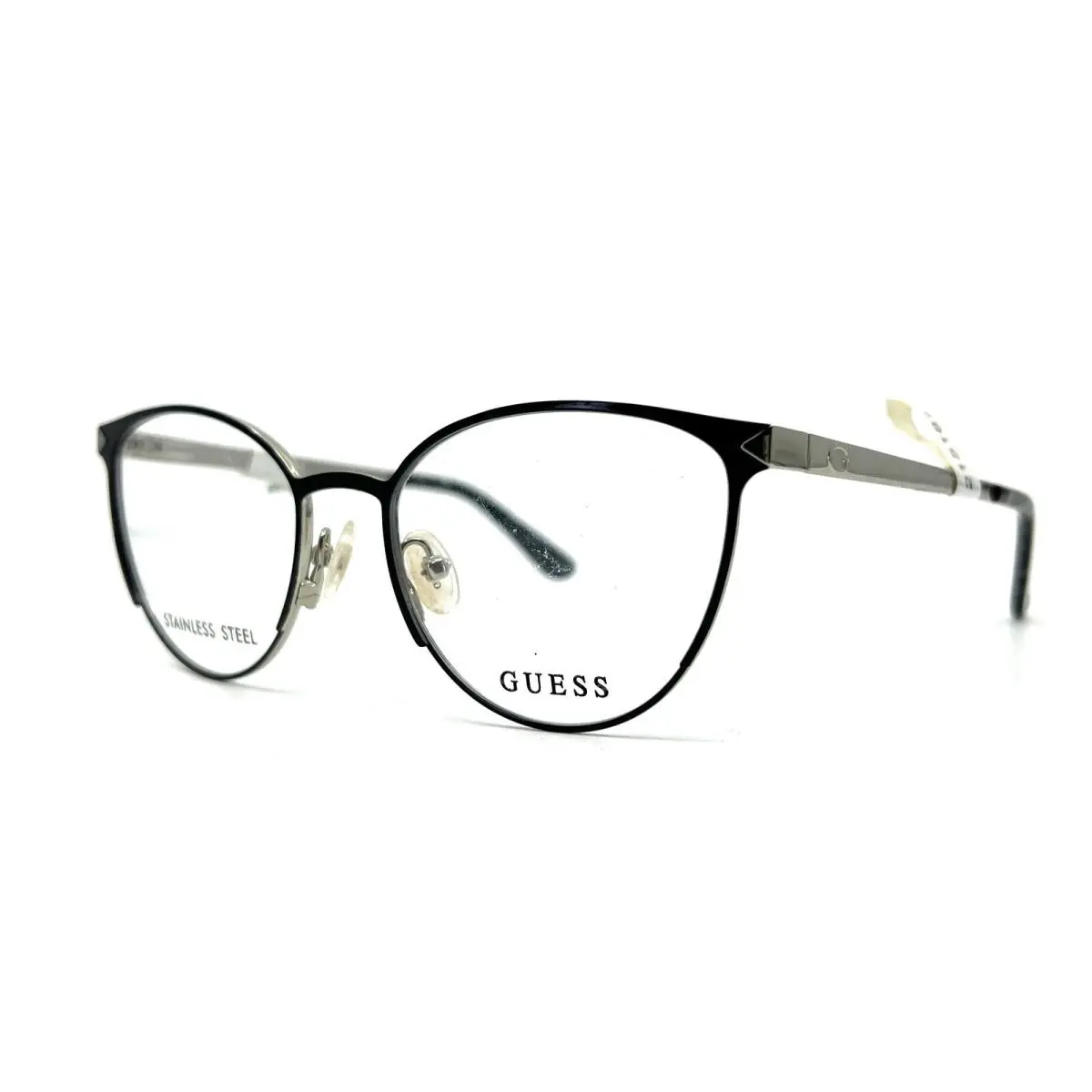 Eyeglasses GU2665 001 Black Round Cat Eye Full Rim Frames 51 17 135 mm by Guess