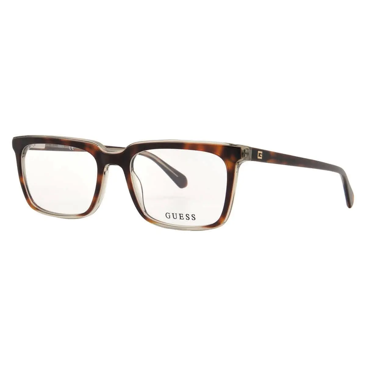 Demo Rectangular Men`s Eyeglasses GU50063 056 54 GU50063 056 54 by Guess