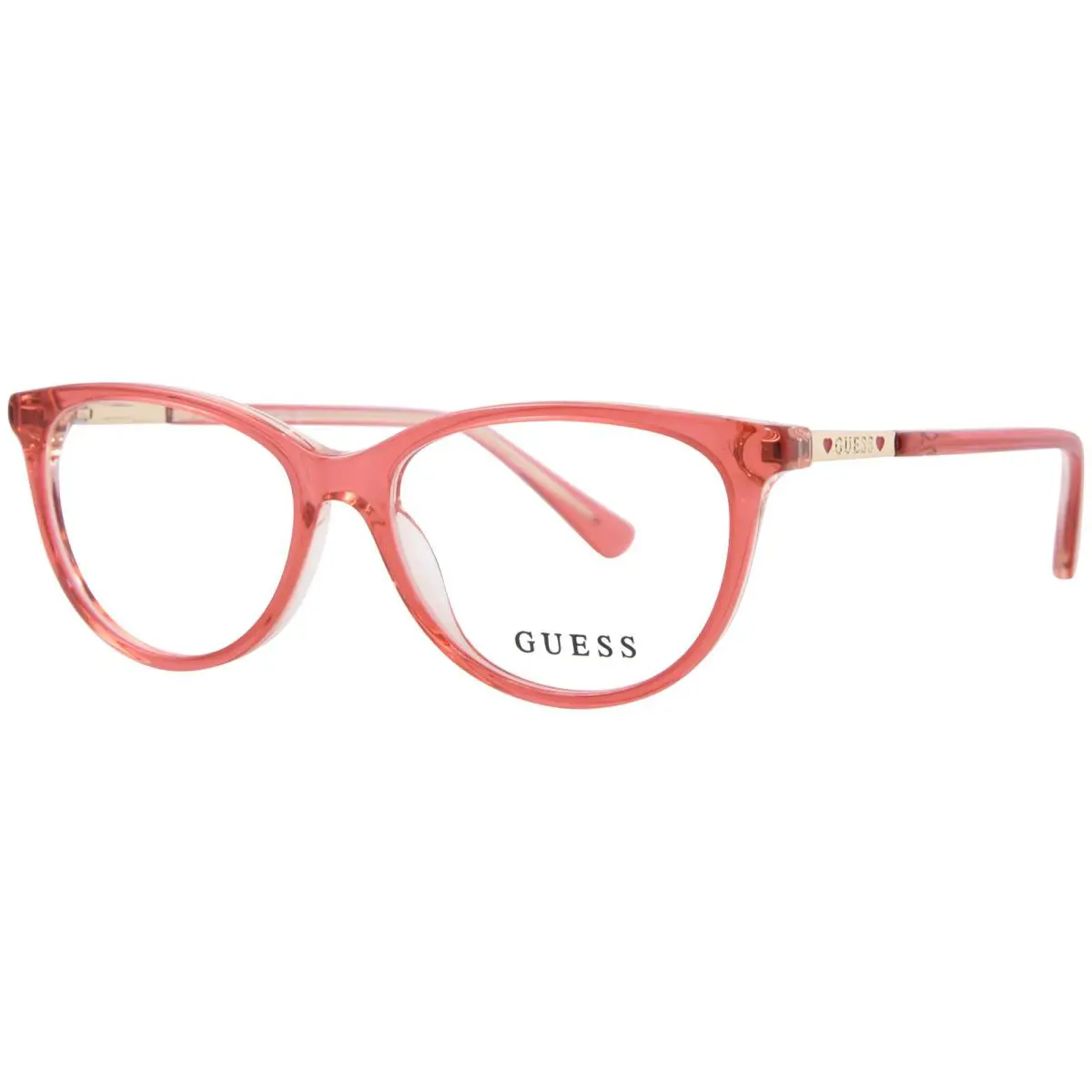 Guess GU9233 068 Eyeglasses Frame Youth Kids Red Full Rim Cat Eye Shape 47mm