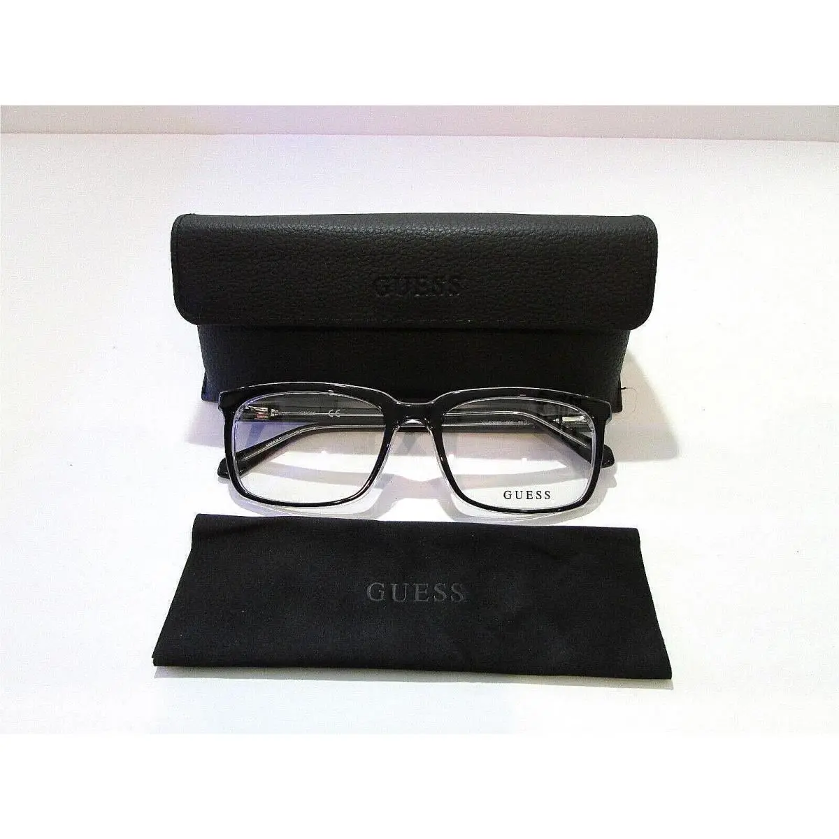 Guess GU50063 GU 50063 005 Black Eyeglasses Rx-able Frame